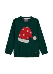 Kanz, Pullover, Gr&uuml;n / Rot / Wei&szlig;