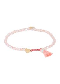 lua Accessories, Damen Armband 'Ruby Heart', Rosa