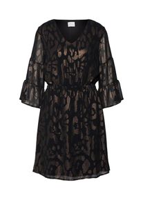 Vila, Damen Kleid 'VILEONARA', Gold / Schwarz