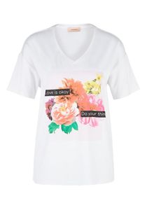 TRIANGLE, Damen T-Shirt, Mischfarben / Weiß