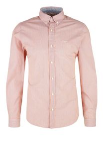 s.Oliver RED LABEL, Herren Hemd, Orange / Weiß