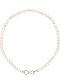 Christ, Damen Kette '87476154', Silber / Perlweiß