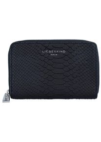 Liebeskind Berlin, Damen Python Fiona Geldbörse Leder 15,5 cm, Schwarz