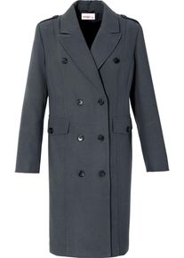 sheego Style, Damen Mantel, Dunkelgrau