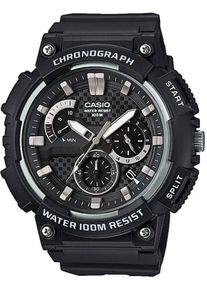 Casio, Herren Chronograph 'MCW-200H-1AVEF', Schwarz / Silber