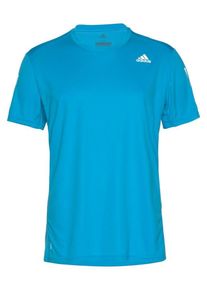 adidas Performance, Herren T-Shirt 'Own The Run', Neonblau / Weiß