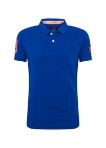 Superdry, Herren T-Shirt 'Classic Superstate Pique Polo', Kobaltblau