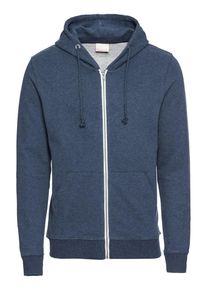KnowledgeCotton Apparel, Herren Sweatjacke 'Hood swaet melange - GOTS', Blau