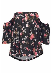 Lascana, Damen Shirt, Rosa / Schwarz