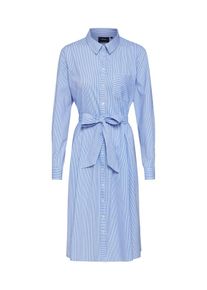 Object, Damen Kleid 'Pencii', Blue Denim / Wei&szlig;