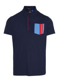 J. Lindeberg J.Lindeberg, Herren Poloshirt 'Owen', Navy / Royalblau / Hellrot