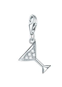 Rafaela Donata, Damen Charm "Champagnerschale" Zirkonia, Silber