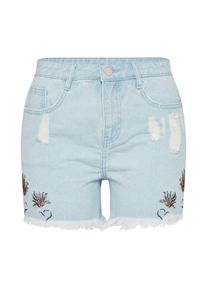 Vila, Damen Shorts, Hellblau / Mischfarben