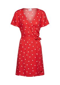 Vila, Damen Kleid, Rot / Wei&szlig;