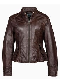 Mustang, Damen Lederjacke 'Melville', Dunkelbraun