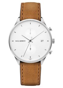 Paul Hewitt, Herren Uhr 'PH-C-S-W-49M', Braun / Silber / Weiß