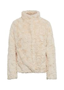 Tom Tailor, Damen Kunstfelljacke, Naturweiß