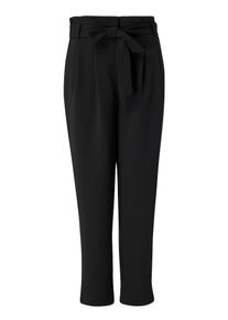 Hallhuber, Damen Hose 'Paperbag', Schwarz