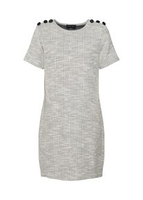 New Look, Damen Kleid '18.05 WW JENNY JACQ BTN SHLDR TUNIC P100', Grau