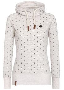 Naketano, Damen Sweatshirt 'Mandy Ankerdizzel', Hellgrau / Schwarz