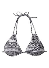 Venice Beach, Damen Triangel-Top 'Spring', Schwarz / Weiß