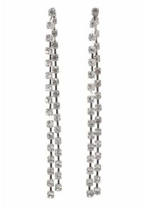 J. JAYZ, Damen Ohrstecker, Silber / Transparent