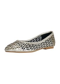 Heine, Damen Ballerina, Dunkelbeige