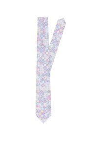 Jacques Britt, Herren Krawatte, Rauchblau / Pink