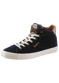 Pepe Jeans, Damen Sneaker 'Stark Sequins', Dunkelblau / Bronze / Weiß