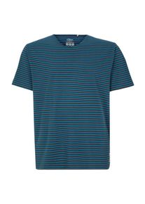 s.Oliver RED LABEL, Herren Jerseyshirt, Neonblau / Schwarz