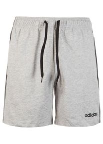 adidas Performance, Herren Trainingsshort 'Essential 3 Stripes', Graumeliert / Schwarz