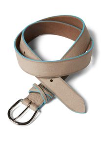Tom Tailor Denim, Damen Ledergürtel, Türkis / Taupe