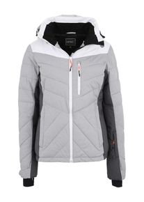 Icepeak, Damen Sportfunktionsjacke 'Kendra', Hellgrau / Dunkelgrau / Weiß
