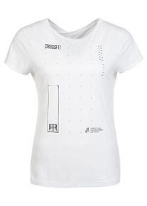 Reebok, Damen Trainingsshirt 'CrossFit Activchill', Schwarz / Wei&szlig;