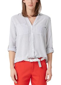 s.Oliver RED LABEL, Damen Bluse, Marine / Weiß