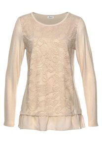 Boysen's BOYSEN'S, Damen Spitzenshirt, Beige
