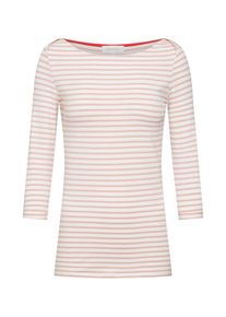armedangels, Damen Shirt 'DALENAA STRIPES', Rosa / Wei&szlig;