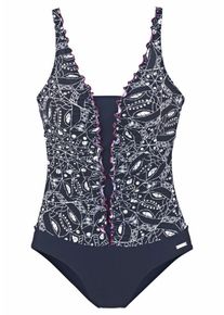Lascana, Damen Badeanzug, Blau