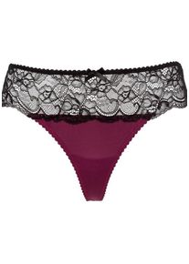 Vivance, Damen String, Bordeaux / Schwarz