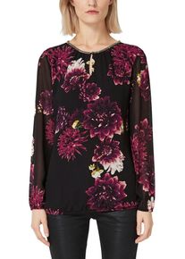 s.Oliver BLACK LABEL, Damen Bluse, Beere / Schwarz