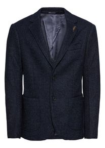 Pier One, Herren Sakko 'Heavy Tweed Blazer with Pin', Dunkelblau