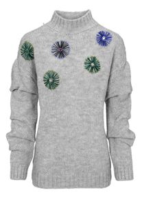 Heine, Damen Pullover, Blau / Indigo / Graumeliert / Grün