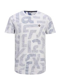 Jack & Jones JACK & JONES, Herren T-Shirt, Blaumeliert / Weißmeliert