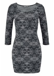 AJC, Damen Jerseykleid, Dunkelgrau / Schwarz