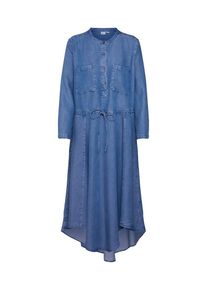 GAP, Damen Kleid 'LS TIE SHRTDRS TNCL', Indigo