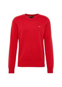 Fynch-Hatton, Herren Pullover 'V-Neck', Rot