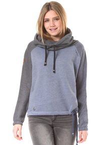 Mazine, Damen Tacoma Batwing Kapuzenpullover, Hellblau / Dunkelgrau