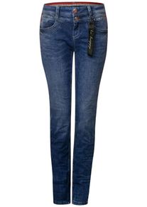 Street One, Damen Denim 'Bonny', Blau / Rot