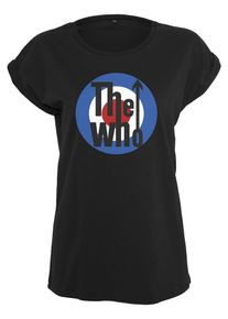 Merchcode, Damen T-Shirt 'The Who Classic Target', Royalblau / Rot / Schwarz / Wei&szlig;