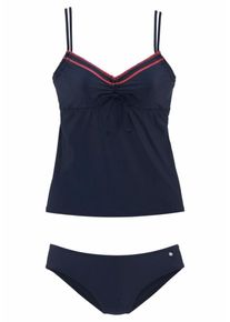 s.Oliver RED LABEL Beachwear, Damen Tankini, Navy / Hellrot